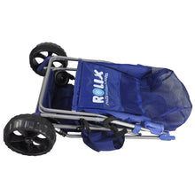 Load image into Gallery viewer, RollX Foldable Storage Wagon Beach Cart (Black Wheels)