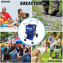 Load image into Gallery viewer, RollX Foldable Storage Wagon Beach Cart (Black Wheels)
